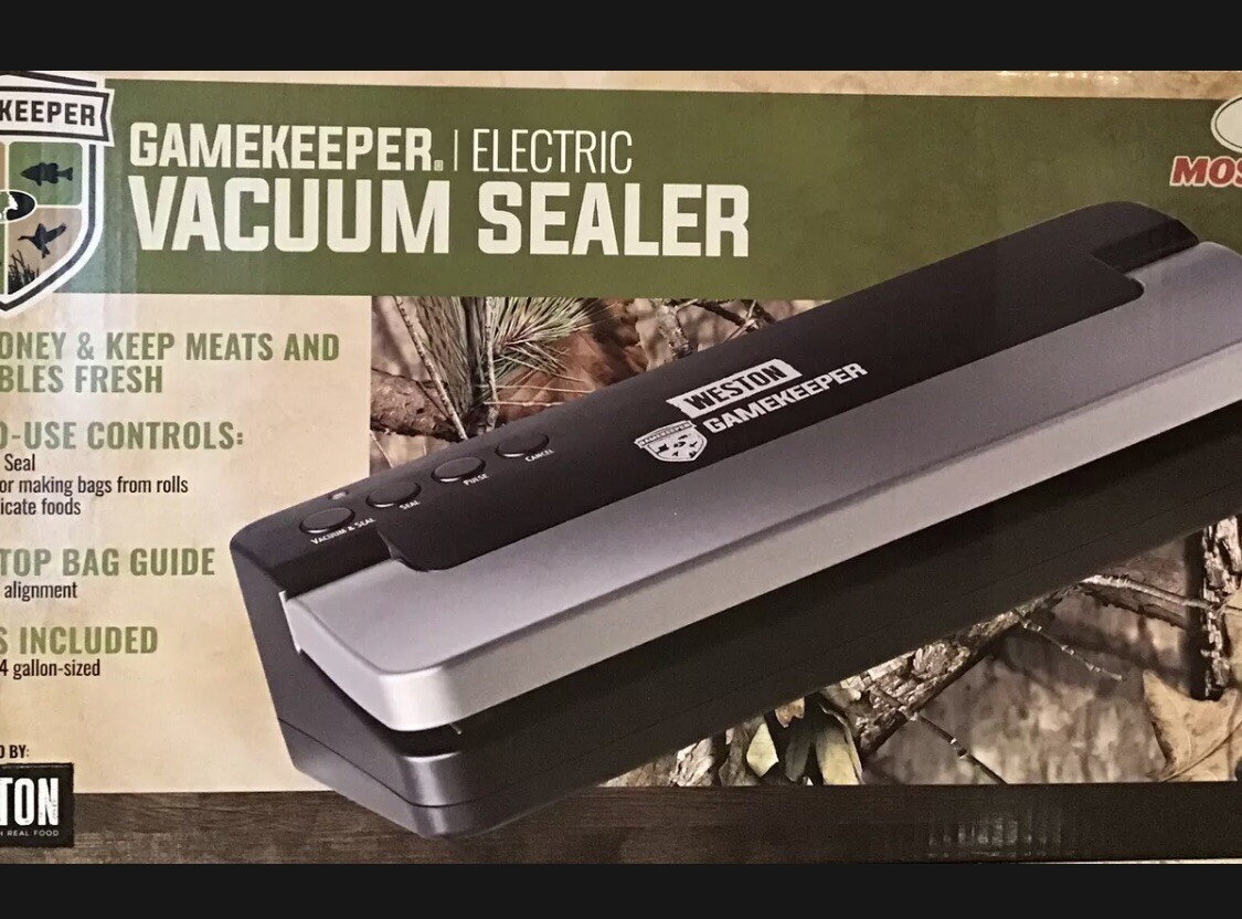 Mossy Oak Gamekeeper Vacuum Sealer Electric With 10 Bags (6 Quart 4