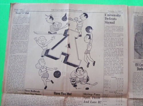 1947 ALASKA UNIVERSITY "FARTHEST NORTH COLLEGIAN" Newspaper 12-pgs SCARCE Nice - Picture 4 of 9