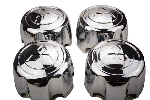 SET 4 COPRIMOZZO COPRI MOZZO CROMATO COMPATIBILE PER MITSUBISHI L200 PAJERO - Foto 4 di 5