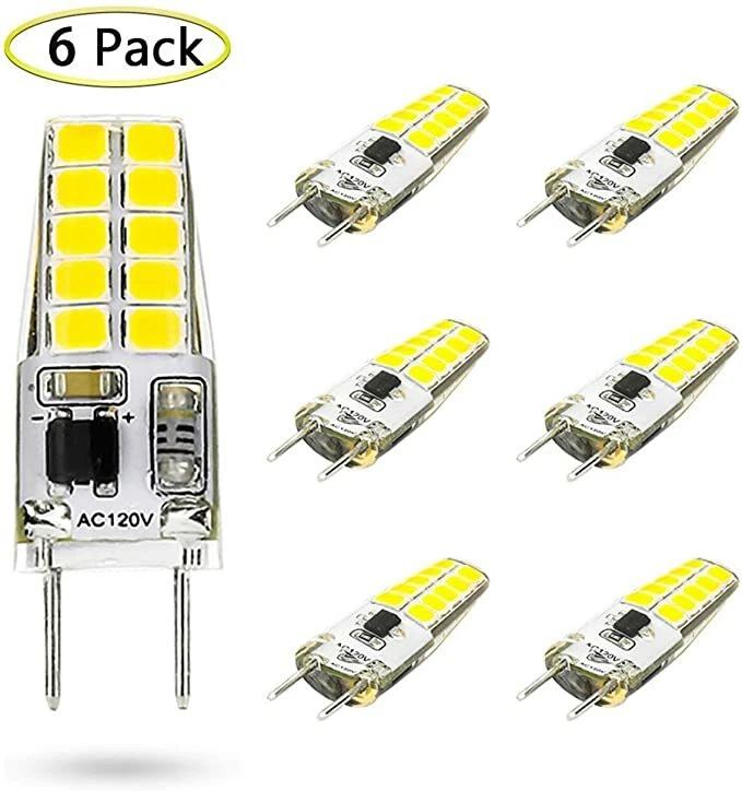 G8 LED Bulbs Dimmable 110V-130V 3W 6000K Energy Saving For Light Fitting White - Image 2 of 4