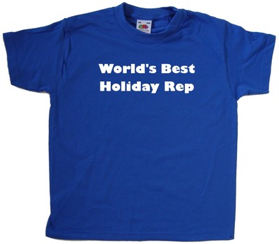 World's Best Holiday Rep Kinder T-Shirt