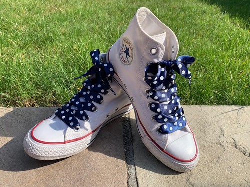 Fancy Ribbon Shoelaces for Kids Children's Adults Trainers Converse Vans - Picture 42 of 56