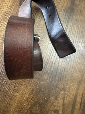 Classic Vintage CHEVIGNON Split Cowhide Belt WAIST  26'' to 32 Brown