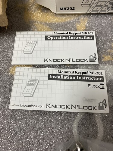 KNOCK N LOCK MK202ST TECLADO MONTADO ACABADO ACERO NUEVO EN CAJA - Imagen 6 de 9