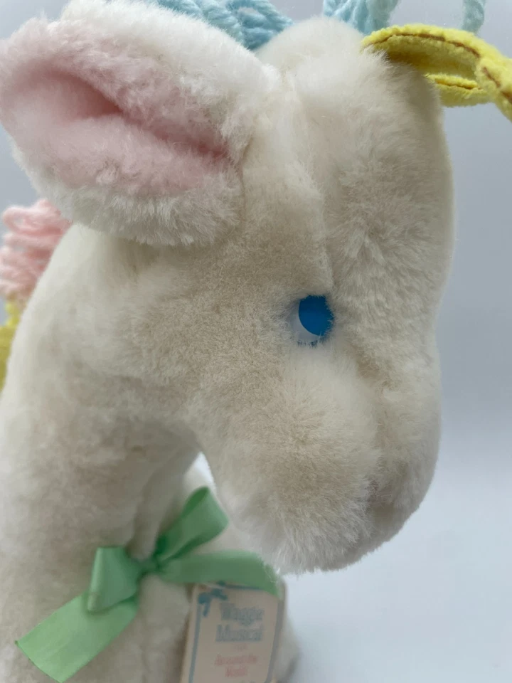 Eden White Giraffe Musical Move Wind Up 12 дюймов плюшевая игрушка пастельная пряжа поврежденная бирка - Изображение 3 из 4