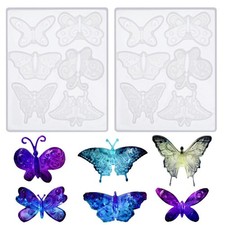 Schmetterling Silikonform Set, 6 Stile 3D For...