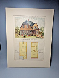 1887 - Scientific American Architects & Builders Color Plate, NICE