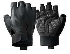 Large Breathable Weightlifting Workout Gloves Full Palm Protection, Black