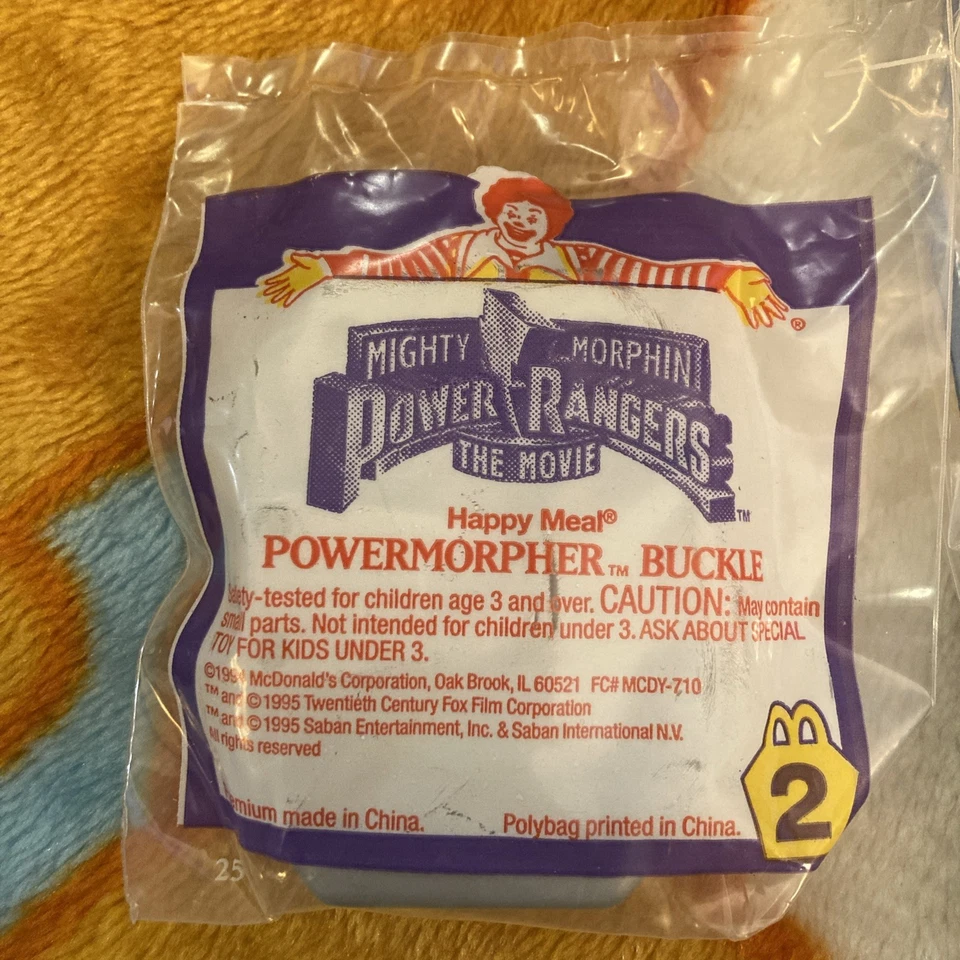 McDonalds Happy Meal Toys 1995 Power Rangers La Película Juego Completo de 4 Juguetes Nuevo en Paquete Foto 3 de 4