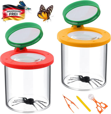 Becherlupen Insekten Viewer 3-fach 6-fach Kleinkindspielzeug Outdoor Wissenschaf