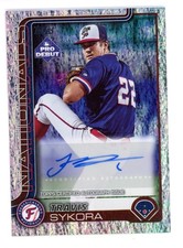2025 TOPPS PRO DEBUT SPARKLE FOIL TRAVIS SYKORA AUTO  76/175