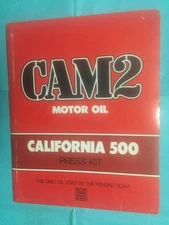 1975 CAM 2 MOTOR OIL "CALIFORNIA 500 RACE" THE PENSKE TEAM--RACE INFO PRESS KIT