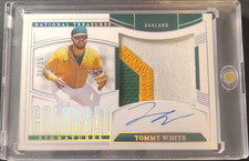 2025 Panini National Treasures Tommy White Auto Patch RC Holo Silver /25 Athlet…