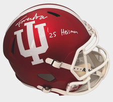 Fernando Mendoza Signed Indiana Heisman Full Size REPLICA Helmet Beckett Witness