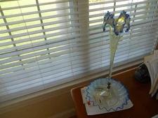 Elegant Epergne-One Tall Floral Center Column.