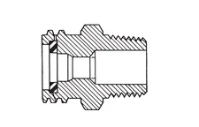 REGO 5763D Brass Adapter 1-1/4" Male ACME x 3/4" Male NPT Propane LP Gas