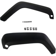 Fender Flares Set For 2007-2017 Jeep Wrangler (JK) Front Left & Right Black 2Pc