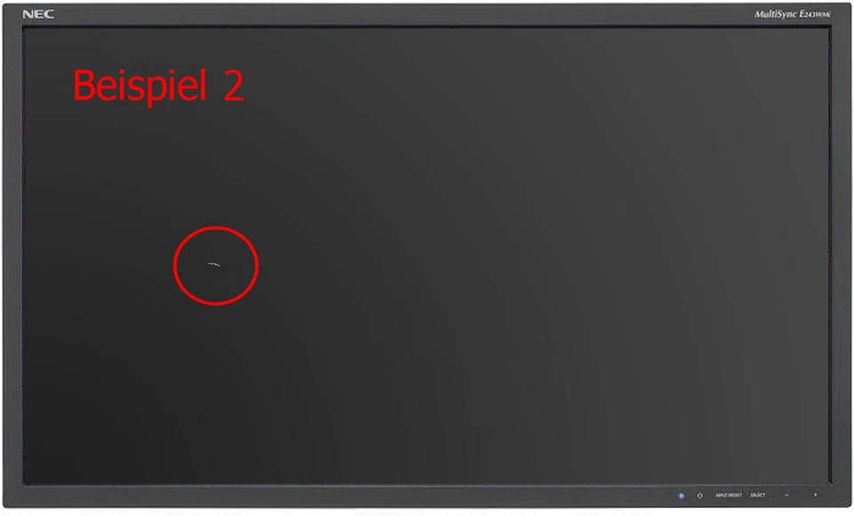 NEC MultiSync E243WMi-BK 23,8-Zoll Monitor IPS 1920x1080 DP VGA DVI (Kratzer) - Bild 4 von 4
