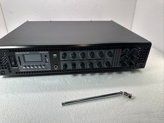 Rockville RCS180 6 180 Watt 6 Zone 70v Commercial/Restaurant Amplifier/Bluetooth