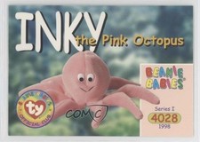 1998 Ty Beanie Babies Series 1 Inky the Pink Octopus #89 0k3a