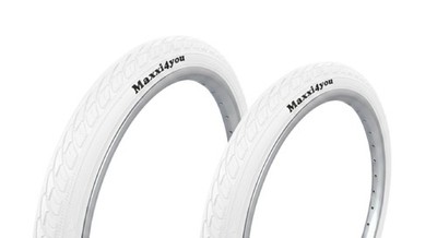 Maxxi4you Fahrradreifen HY-159 in Weiß 47-406 (20 x 1.75)