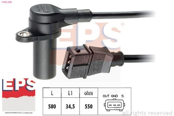 Eps 1.953.238 Impulsgeber FüR Kurbelwelle Impulsgeber Kurbelwelle FüR Opel-image