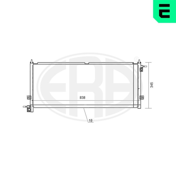 Kondensator Klimaanlage ERA 667118 Aluminium FüR Volvo FH FH12 FH16 2-image