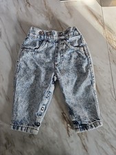 Vintage Little Levi's Orange Tab Jeans Size 12 months Denim Made USA Light Wash