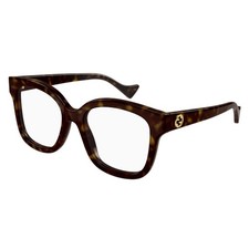 NEW Gucci GG 1258O Eyeglasses 005 HAVANA 100 AUTHENTIC