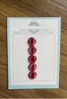(10)Individual  Iowa Pearl Button Co. card includes (5) 10.5mm, fisheye, magenta — photo 1