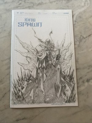 King Spawn #1 2021 Greg Capullo Sketch Cover H 1:50 Ratio Variant Image Comics