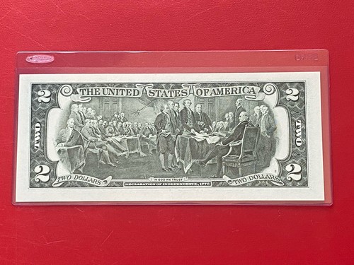 2017 A $2 TWO DOLLAR BILL ( KANSAS CITY J ) Uncirculated - Picture 3 of 3