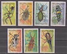 W MONGOLIA 1989v-1995v INSECTS