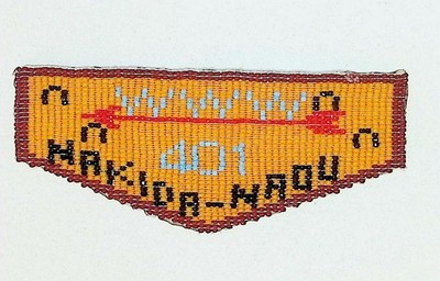 Nakida-Naou 401 Timber Trails MI Pinky Stiewig 1992 Beaded Flap BRN (PK1073)