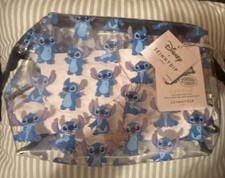 NWT Disney X SkinnyDip Lilo Stitch Stitch Cosmetic Bag Clear Makeup Organizer