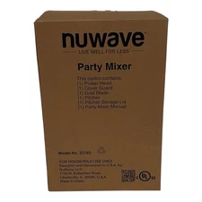 Nuwave Party Mixer  Juicer Smoothie Maker With Recipe Book New Open Box