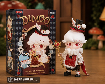 POP MART DIMOO Fairy Tale Wonderland Plop Rabbit 1/8 Figure Clear Box Exclusive