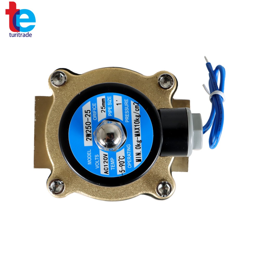 Electric Solenoid Valve Brass Water Air Gas NC 1" NPT 110V 120V Volt AC