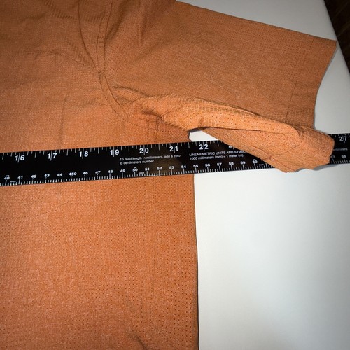 Marmot Shirt Mens Medium Orange Rust Button Up Short Sleeve Outdoor Hiking - Picture 4 of 12