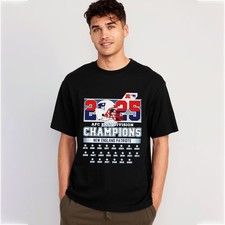 New England Patriots 2025 AFC East Division Champions Tshirt