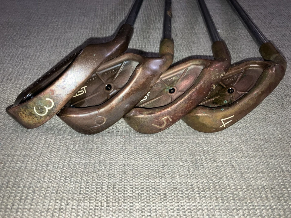 Vintage Ping copper beryllium iSi LH 4,5,9 Eye2 3 Iron black dot - Image 3 of 4
