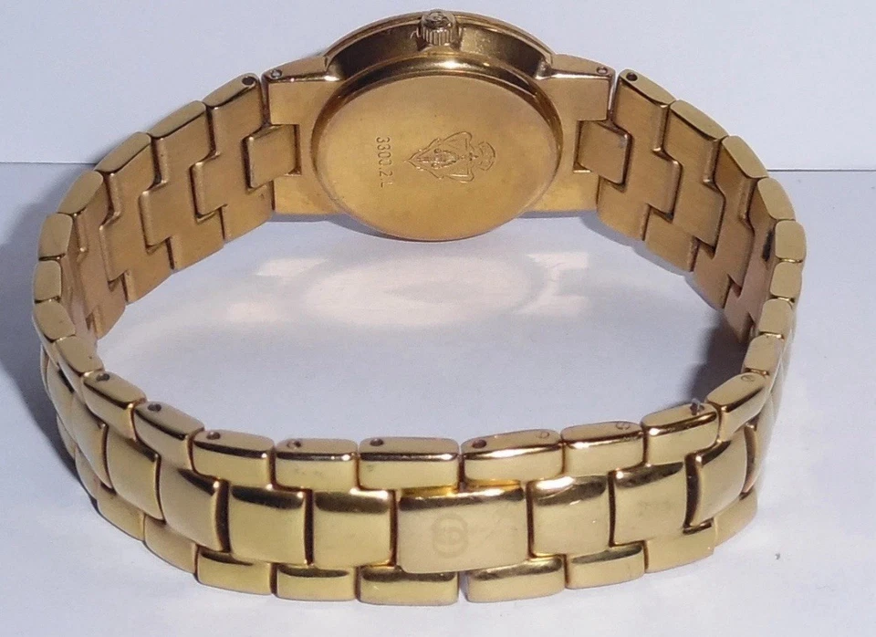 GUCCI 3300.2 L GOLD PLATED QUARTZ WRISTWATCH. WORKS GREAT. PRE OWNED. - Image 3 of 4