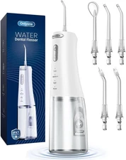 Onlyone Water Dental Flosser 300ML Portable Oral Irrigator 4 Modes White