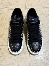 Alexander McQueen's Black & Metallic Spiked Oversized Sneaker  Size 43