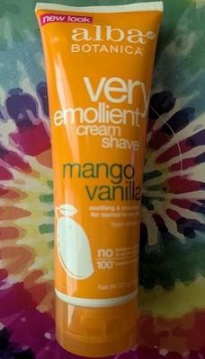 Alba Botanica Very Emollient Shave Cream, Mango Vanilla, 8 OZ