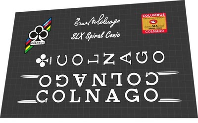 Colnago SLX Spiral Conic FRAME STICKER SET