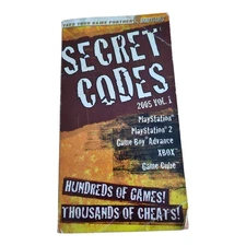 BRADYGAMES - SECRET CODES 2005 VOL. 1 Cheat Codes For Video Games Book Vintage