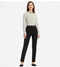 Uniqlo ponte slim pant black elastic waist stretch dress pants xsmall