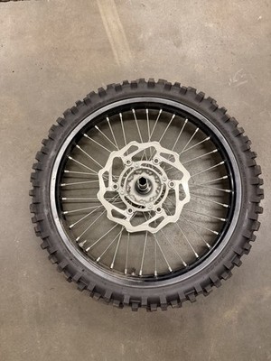  Kawasaki KX250F KX 250F OEM BLACK FRONT WHEEL RIM HUB TIRE 2009 - 2018