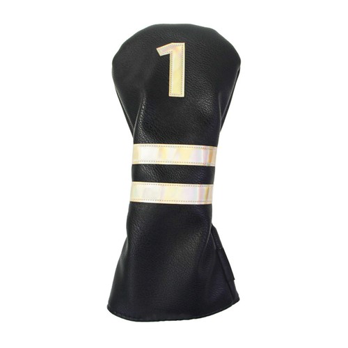 Golf 4-Piece Headcover Patterned Club Headcovers Durable PU Leather Headcovers - Picture 14 of 37